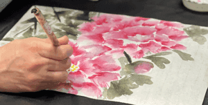 Chinese Watercolor: Peonies