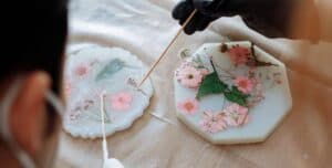 Resin Art with Dried Flowers