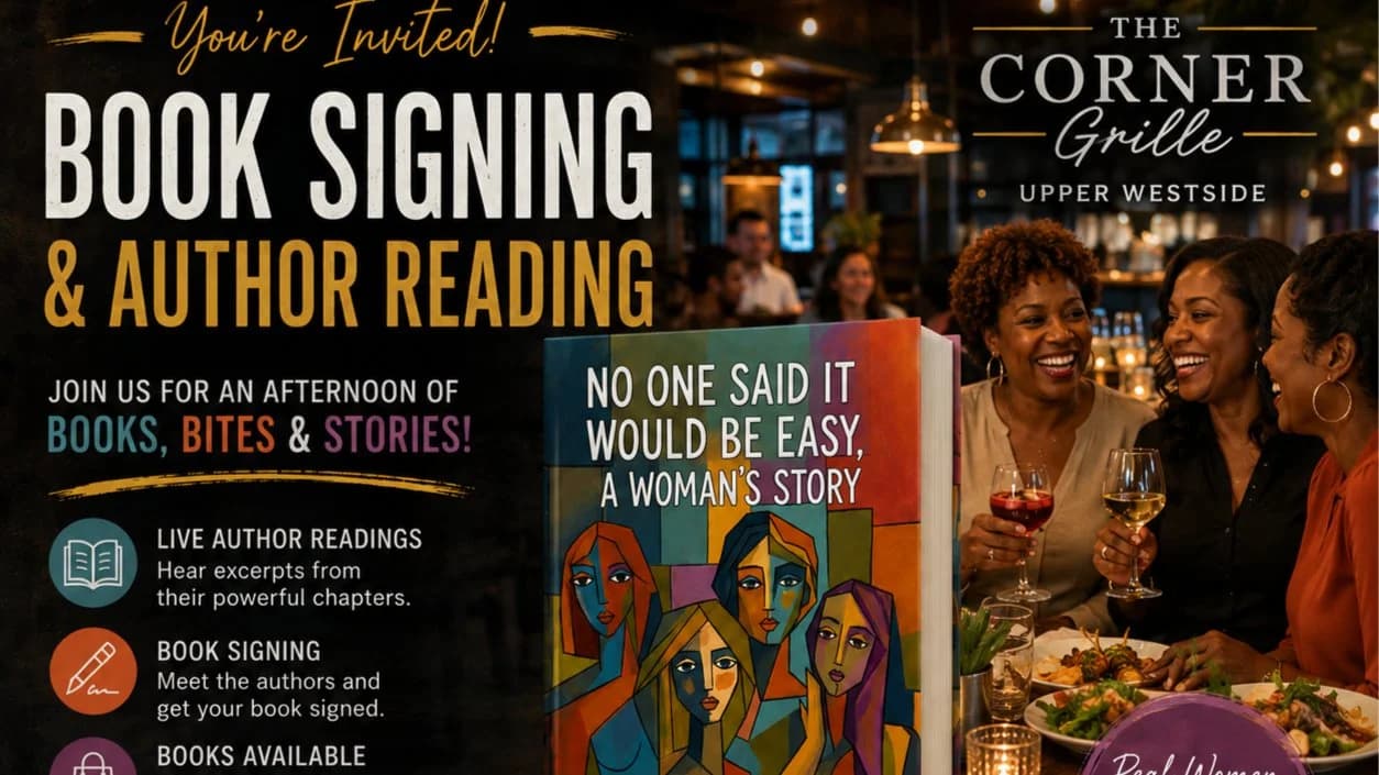 Sip and Sign for No One Said It Would Be Easy, A Woman's Story book release