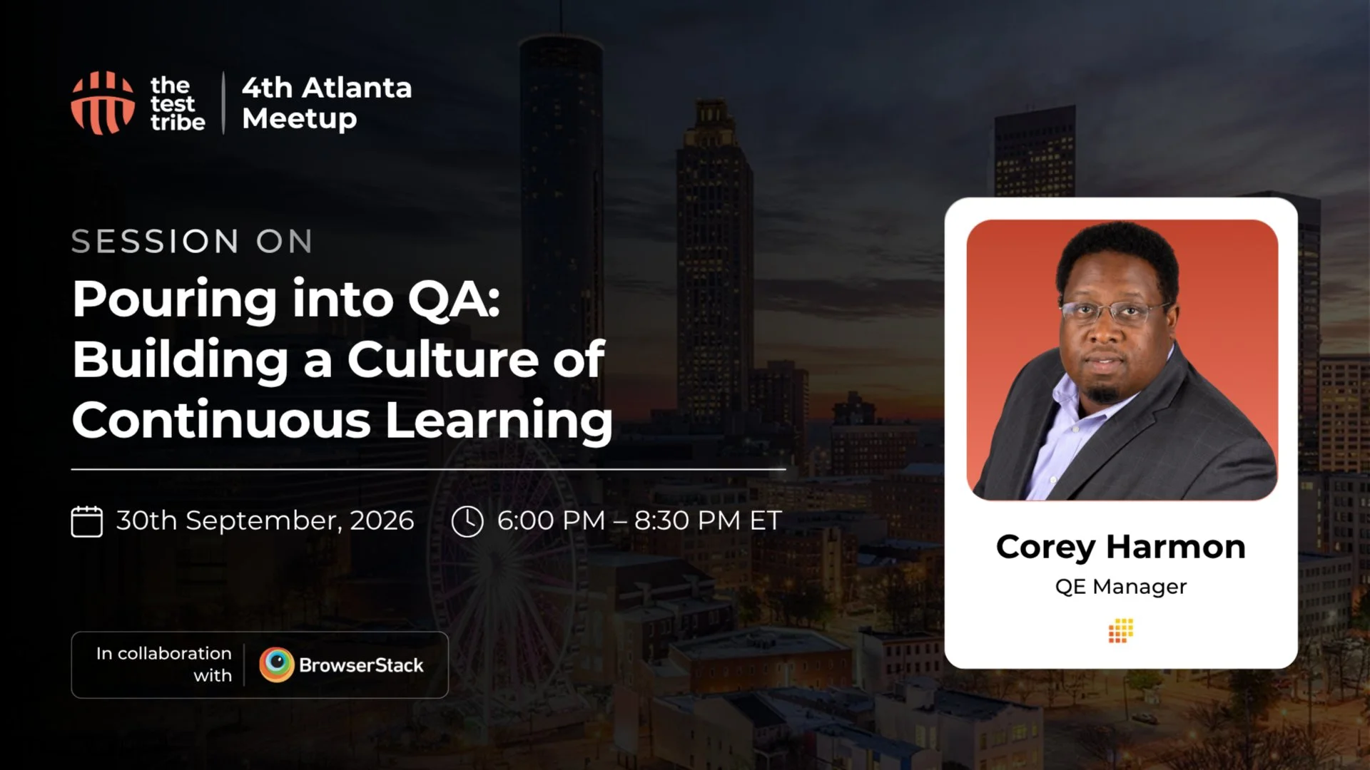 Pouring into QA: Building a Culture of Continuous Learning | 4th Atlanta Meetup