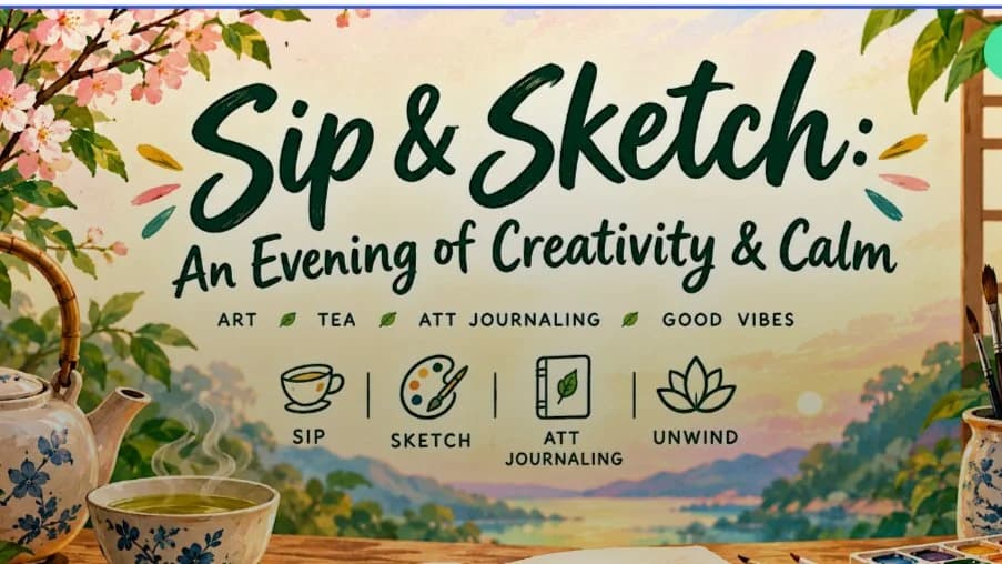 Sip & Sketch: An Evening of Creativity & Calm