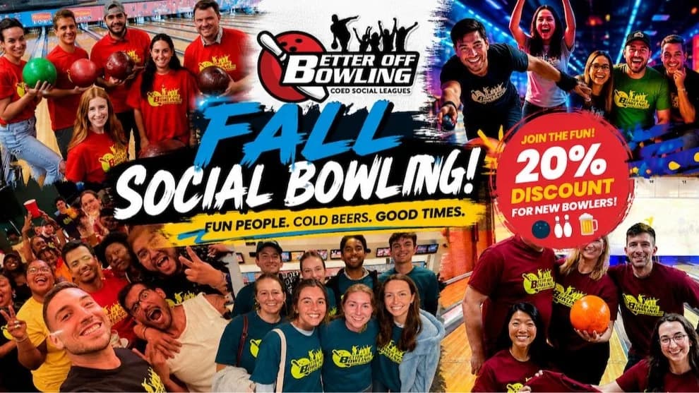 Your New Favorite Fall Plan: Bowling + Beers + New Friends 🍂🎳