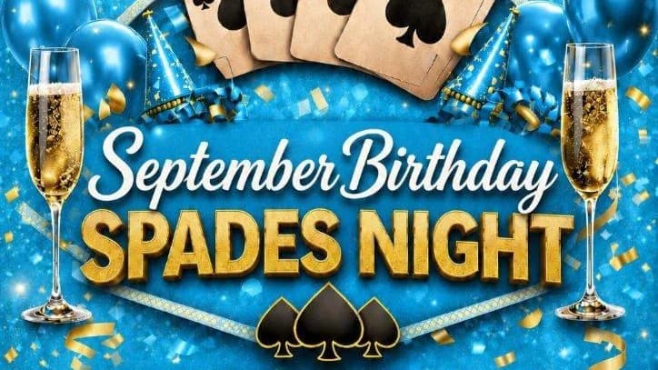 September Birthday Spades Night