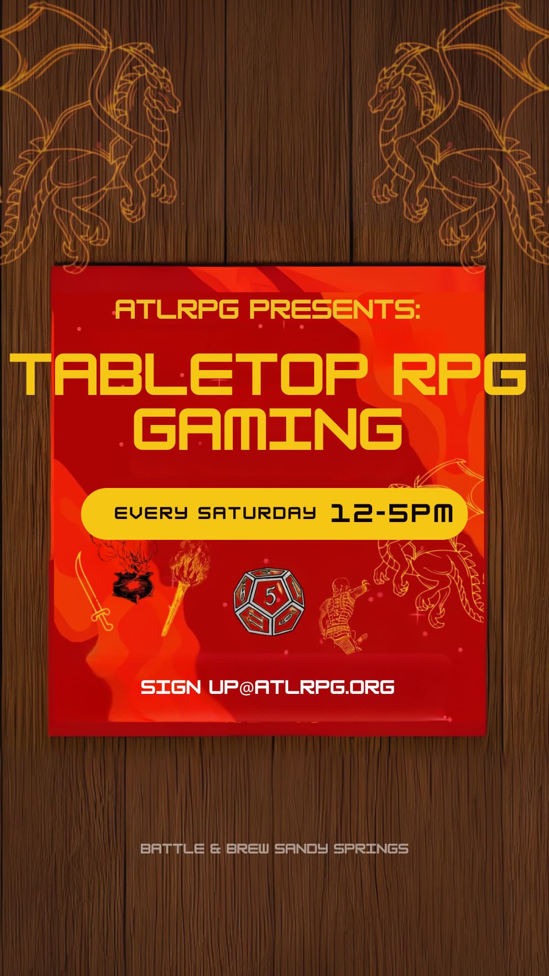 Dungeons & Drafts: TTRPG Saturday with ATLRPG