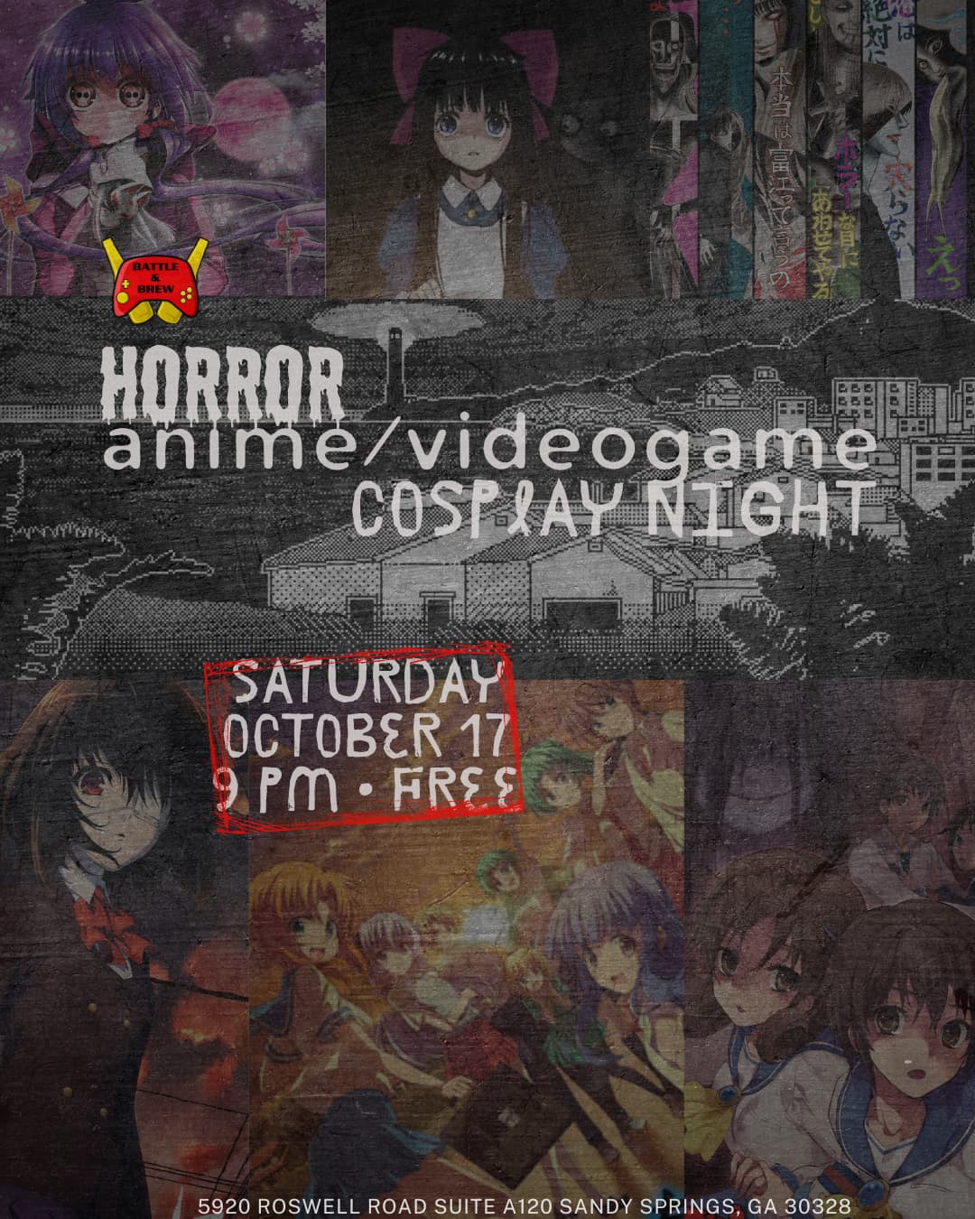 🎃 Horror Anime / Video Game Cosplay Night 👻🎮
