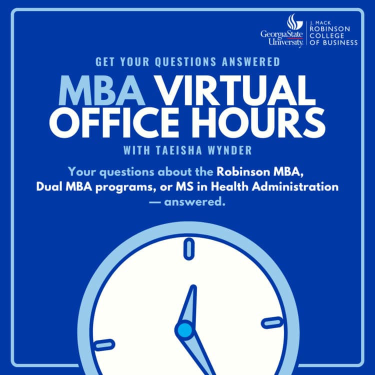 MBA Virtual Office Hours with Taeisha Wynder (MBA, MBA/MHA, MSHA)