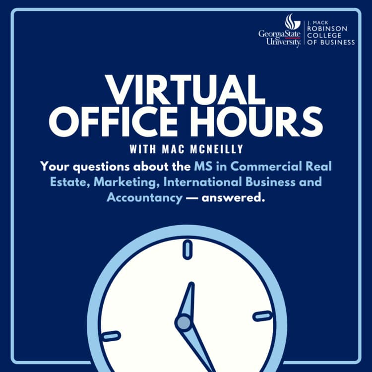 Virtual Office Hours with Mac McNeilly (MPA, MSMK, MIB, MSCRE)