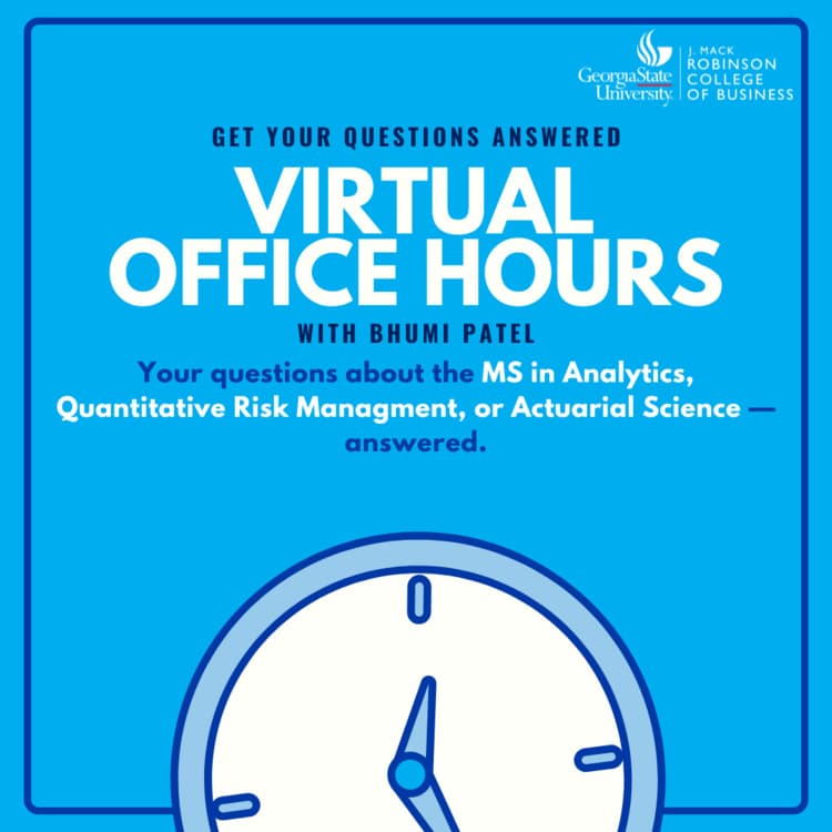 Virtual Office Hours with Bhumi Patel (MSA, QRAM, MAS)